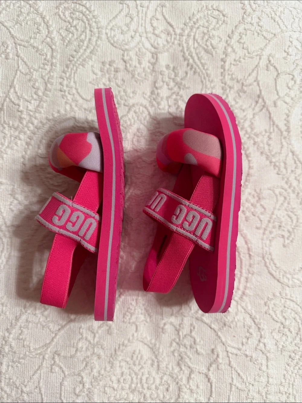 UGG Size 10T Toddler Girls Sandals Pink Camouflage